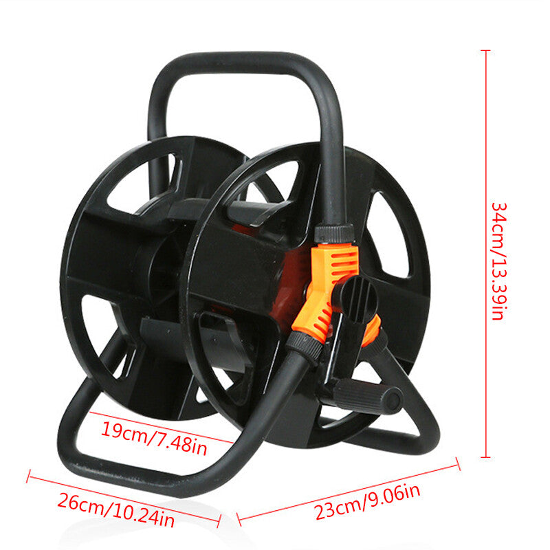 Portable Garden Hose Pipe Reel Cart Free Standing Holder Water Hose 20m