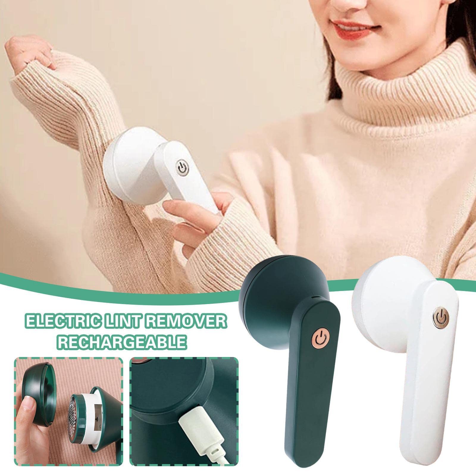 Removedor de Pelusas para Ropa USB Recargable