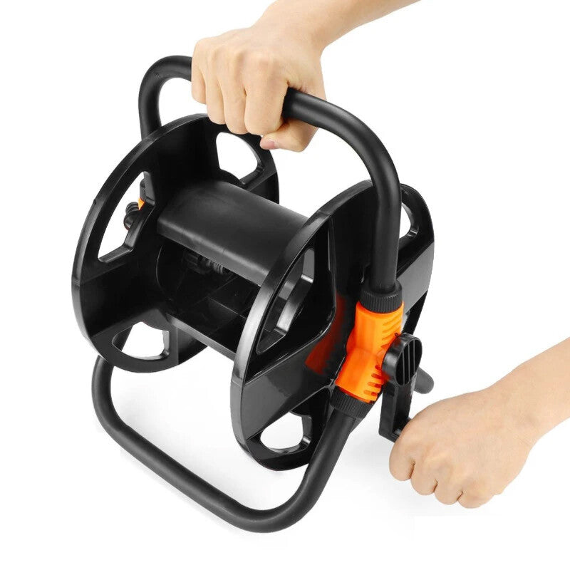 Portable Garden Hose Pipe Reel Cart Free Standing Holder Water Hose 20m