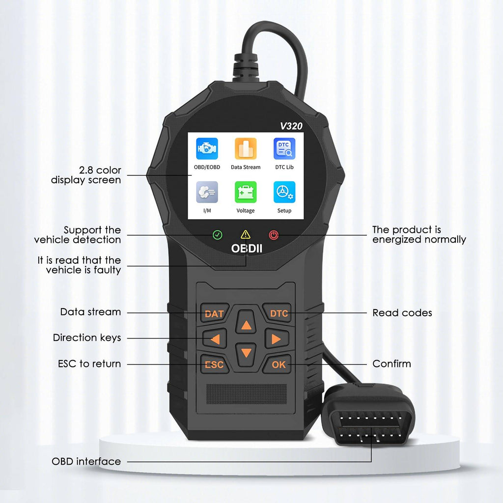Automotive OBD2 Scanner OBD Code Reader Car Check Engine Fault Diagnostic Tool